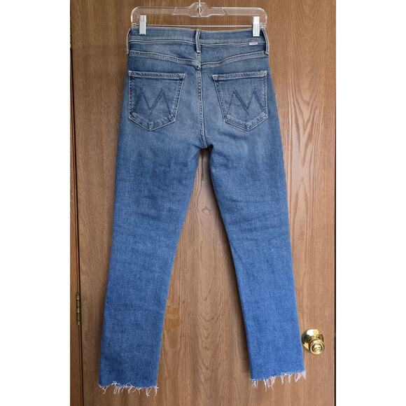 MOTHER The Mid Rise Dazzler Ankle Fray Jean Riding The Cliffside - Picture 3 of 11